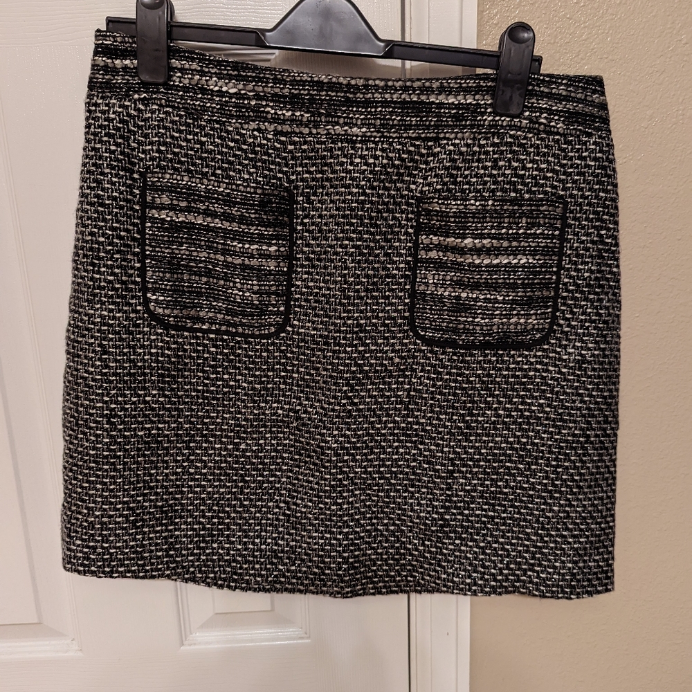 Loft tweed mini skirt